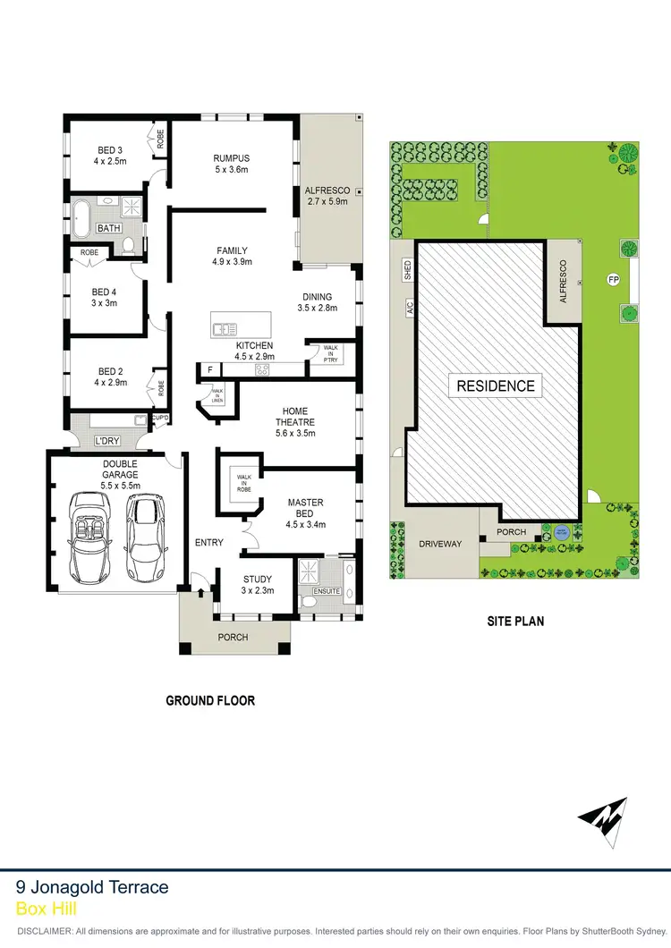Floorplan of Homely house listing, 9 Jonagold Terrace, Gables, Box Hill NSW 2765