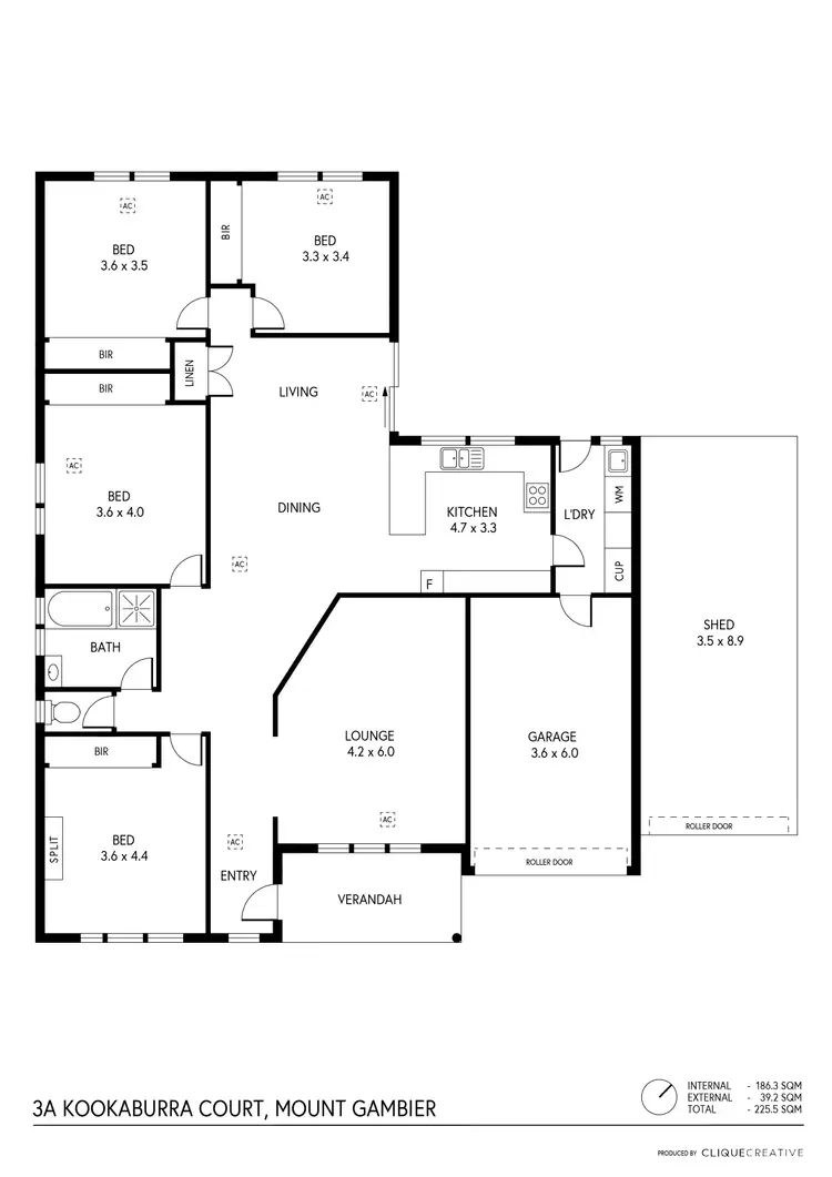 Floorplan of Homely house listing, 3A Kookaburra Court, Mount Gambier SA 5290