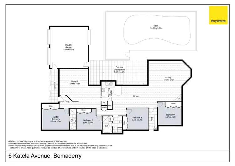 Floorplan of Homely house listing, 6 Katela Avenue, Bomaderry NSW 2541