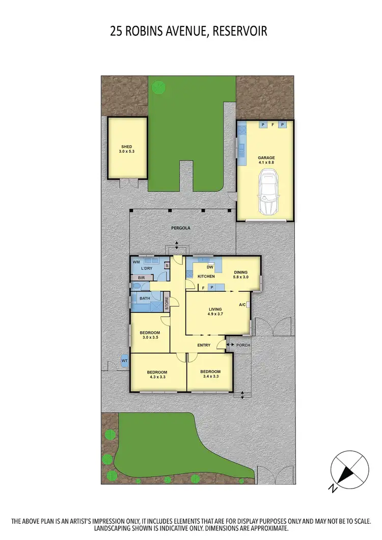 Floorplan of Homely house listing, 25 Robins Avenue, Reservoir VIC 3073
