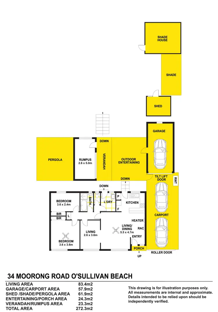 Floorplan of Homely house listing, 34 Moorong Road, O'sullivan Beach SA 5166