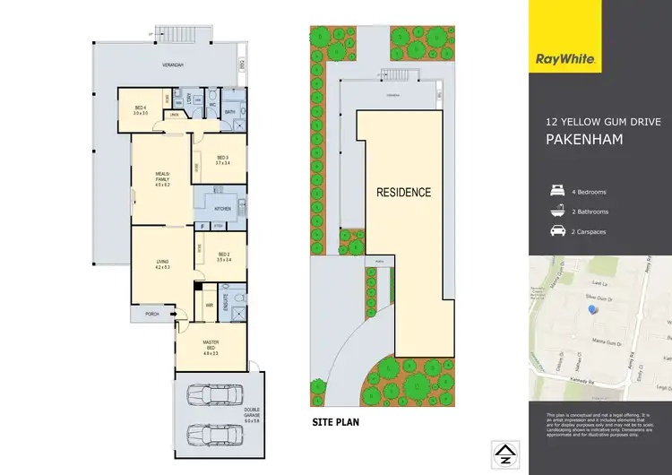 Floorplan of Homely house listing, 12 Yellow Gum Drive, Pakenham VIC 3810