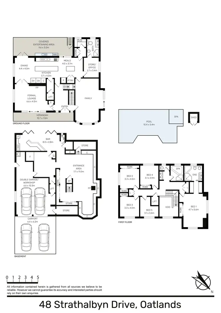Floorplan of Homely house listing, 48 Strathalbyn Drive, Oatlands NSW 2117