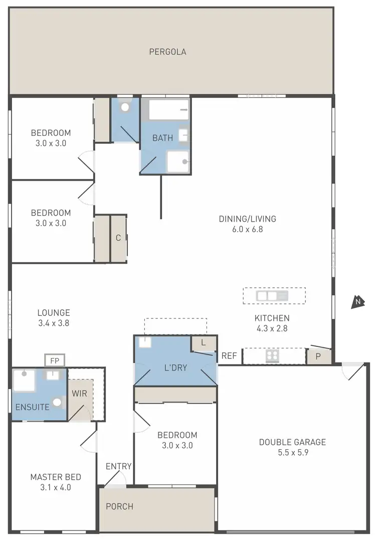 Floorplan of Homely house listing, 3 Murdeduke Crescent, Manor Lakes VIC 3024