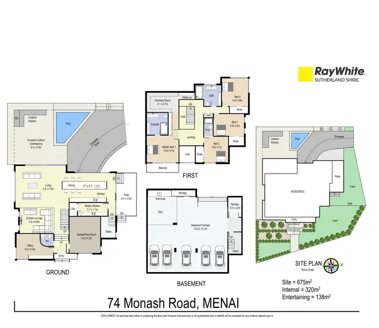 Floorplan of Homely house listing, 74 Monash Road, Menai NSW 2234