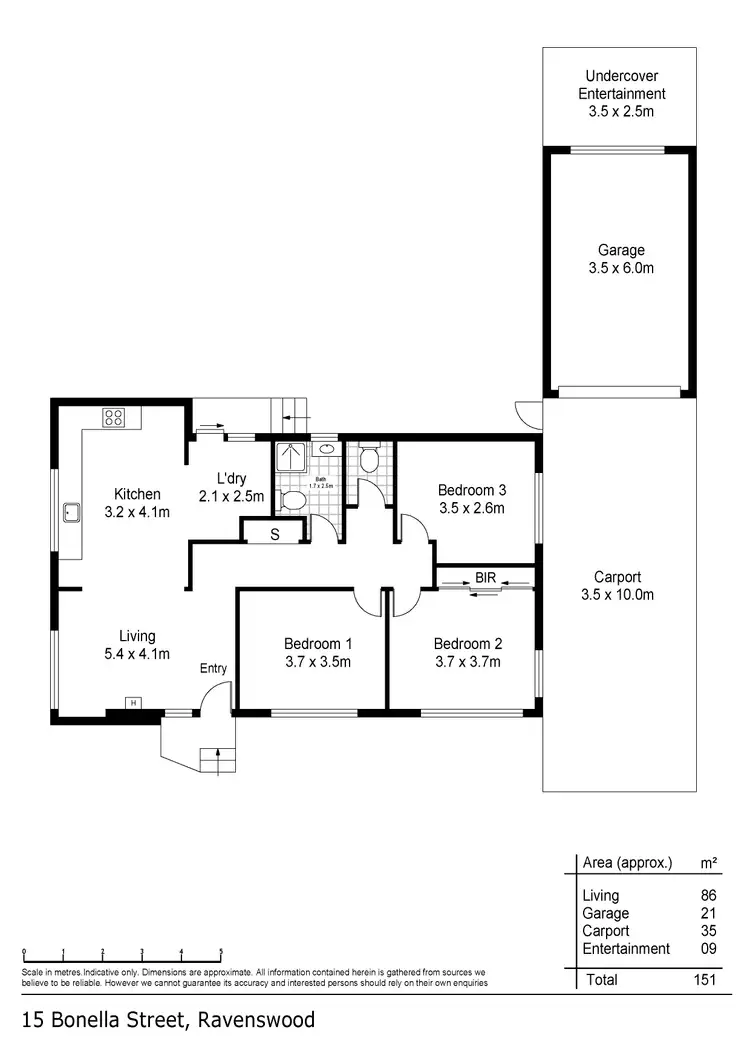 Floorplan of Homely house listing, 15 Bonella Street, Ravenswood TAS 7250