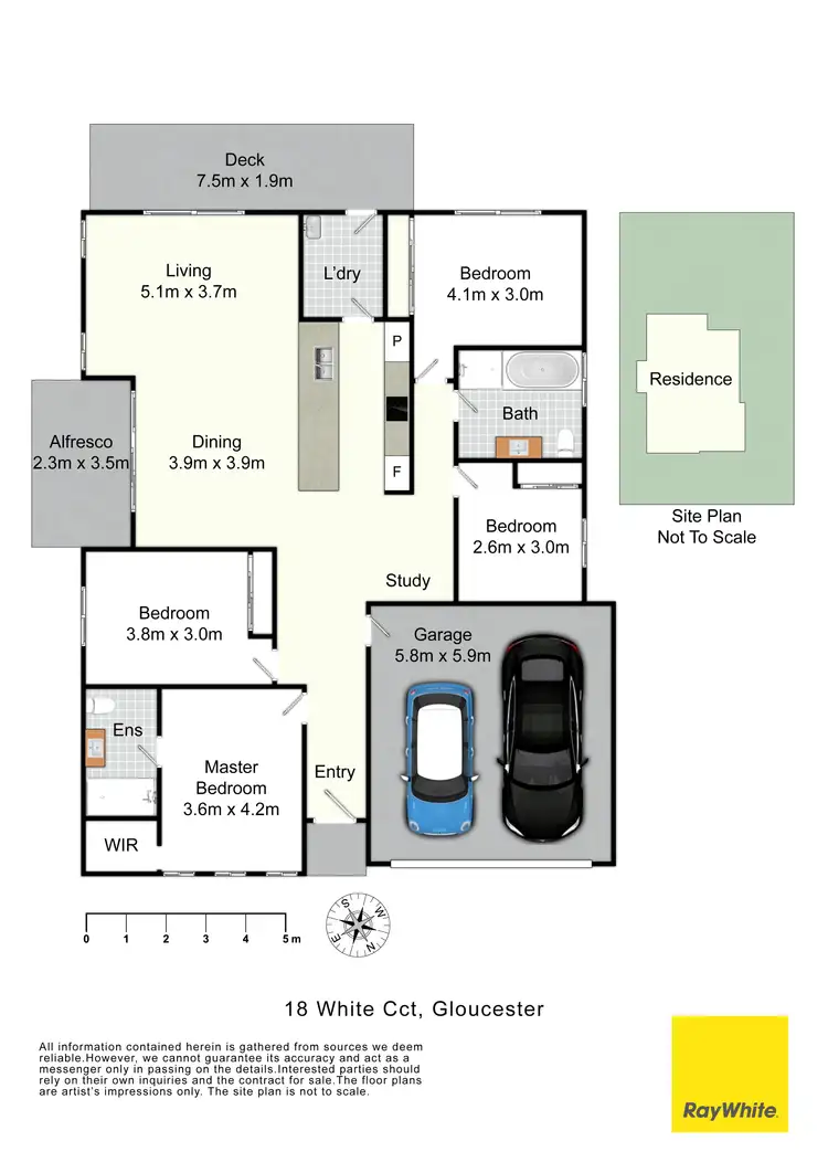 Floorplan of Homely house listing, 18 White Circuit, Gloucester NSW 2422