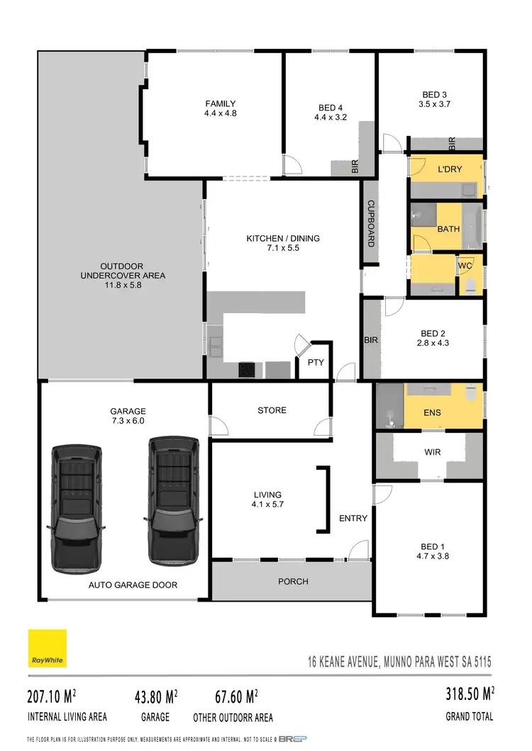 Floorplan of Homely house listing, 16 Keane Avenue, Munno Para West SA 5115