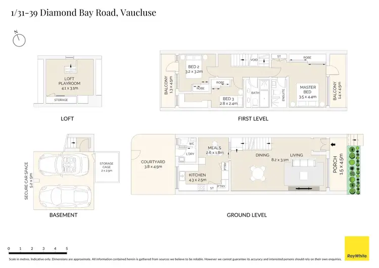 Floorplan of Homely apartment listing, 1/31-39 Diamond Bay Road, Vaucluse NSW 2030