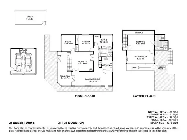 Floorplan of Homely house listing, 23 Sunset Drive, Little Mountain QLD 4551