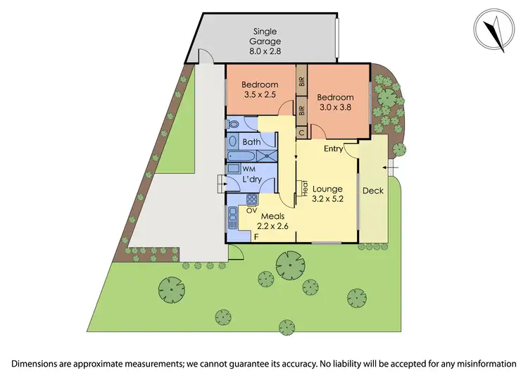 Floorplan of Homely unit listing, 1/18 Billara Close, Wantirna South VIC 3152