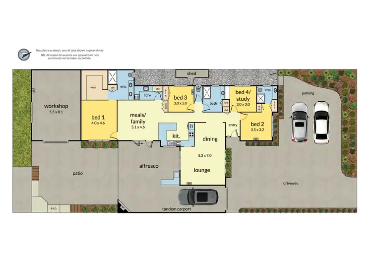 Floorplan of Homely house listing, 61 Langdale Drive, Croydon Hills VIC 3136