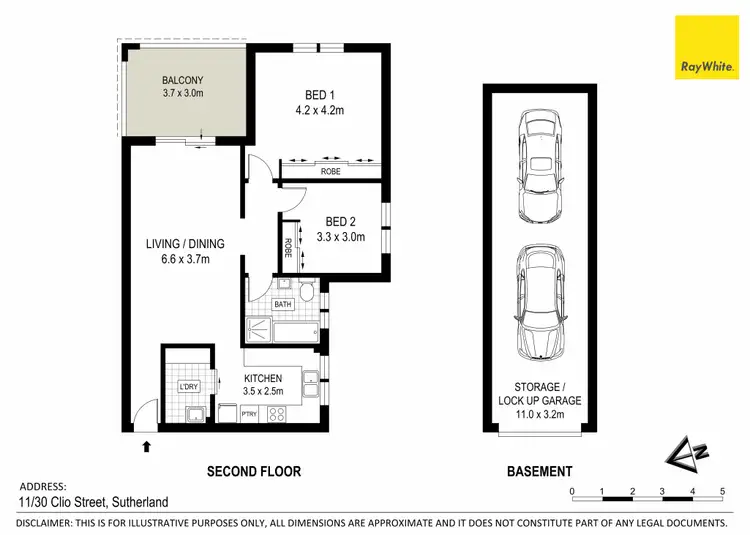 Floorplan of Homely apartment listing, 11/30 Clio Street, Sutherland NSW 2232