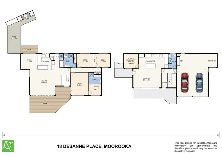 Floorplan of Homely house listing, 18 Desanne Place, Moorooka QLD 4105