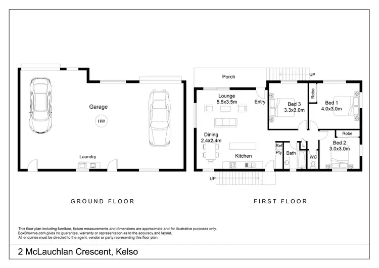 Floorplan of Homely house listing, 2 McLauchlan Crescent, Kelso QLD 4815