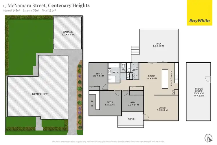 Floorplan of Homely house listing, 15 McNamara Street, Centenary Heights QLD 4350
