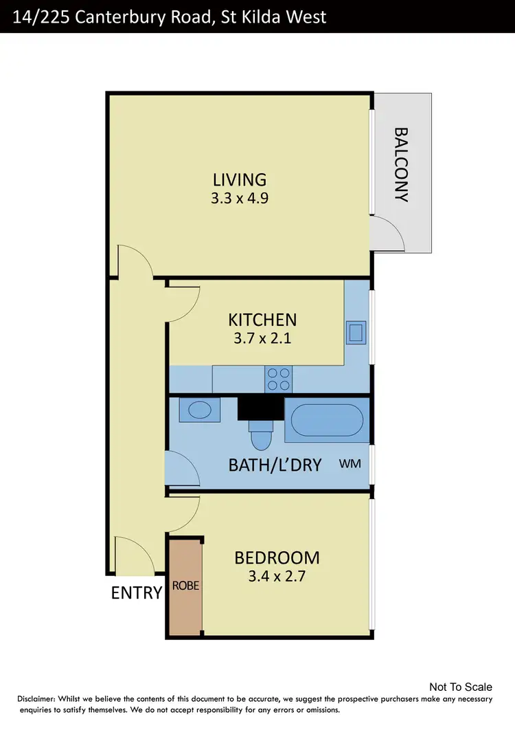 Floorplan of Homely apartment listing, 14/225 Canterbury Road, St Kilda West VIC 3182