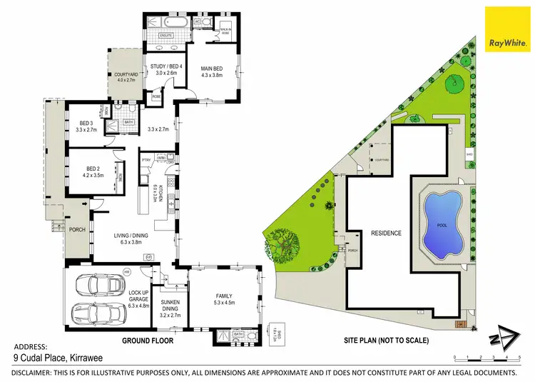 Floorplan of Homely house listing, 9 Cudal Place, Kirrawee NSW 2232