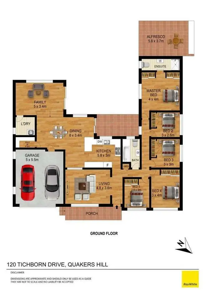 Floorplan of Homely house listing, 120 Tichborne Drive, Quakers Hill NSW 2763