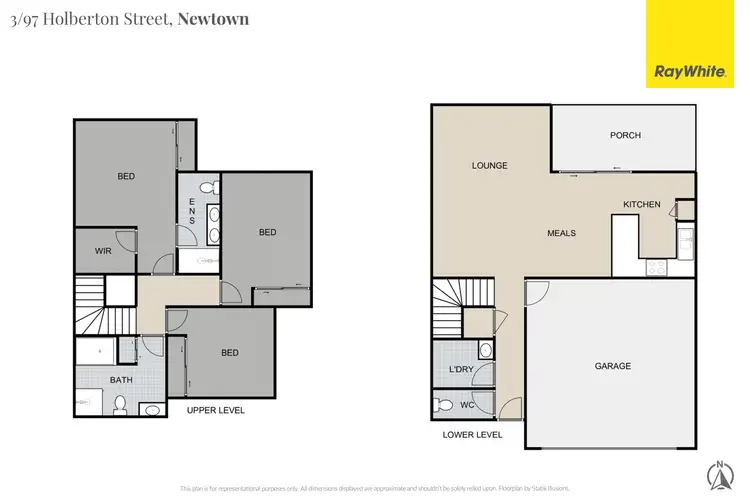 Floorplan of Homely unit listing, 3/97 Holberton Street, Newtown QLD 4350