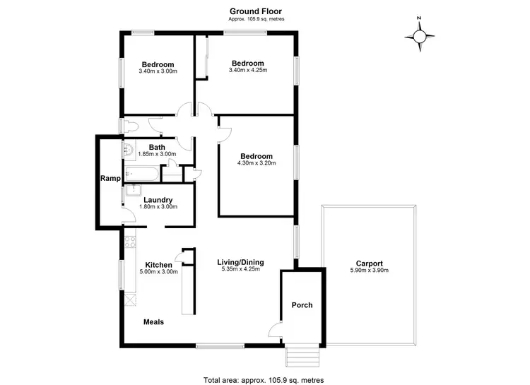 Floorplan of Homely house listing, 15 Sinclair Drive, Ellen Grove QLD 4078