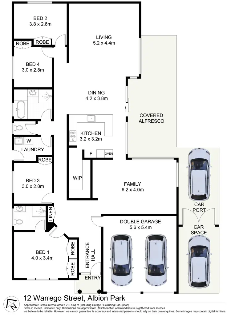 Floorplan of Homely house listing, 12 Warrego Street, Albion Park NSW 2527