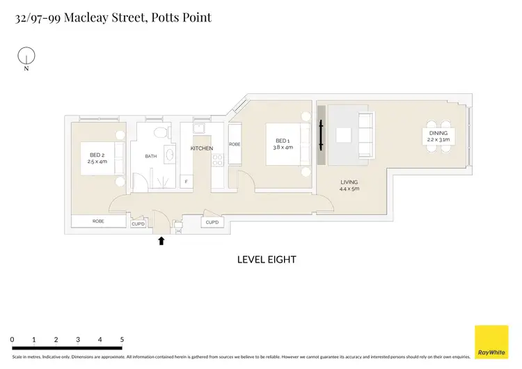 Floorplan of Homely apartment listing, 32/97-99 Macleay Street, Potts Point NSW 2011