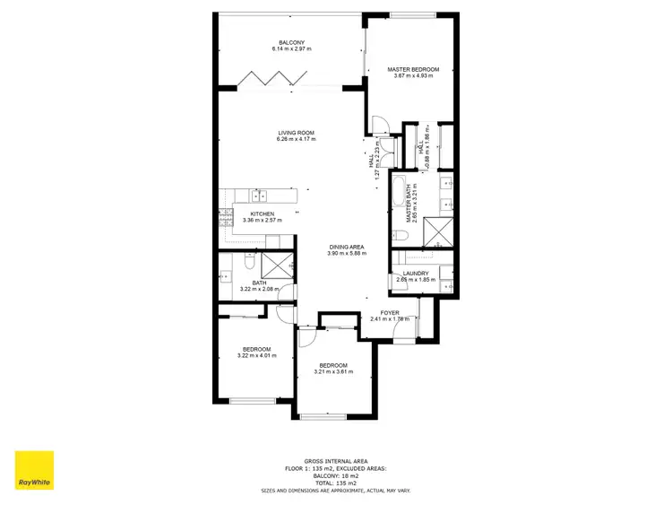 Floorplan of Homely unit listing, 442/3 Pendraat Parade 'Ilanah Aqua', Hope Island QLD 4212