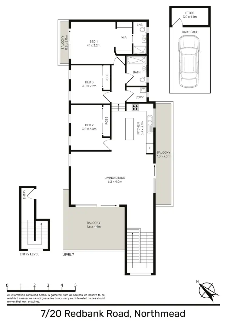Floorplan of Homely apartment listing, 7/20 Redbank Road, Northmead NSW 2152