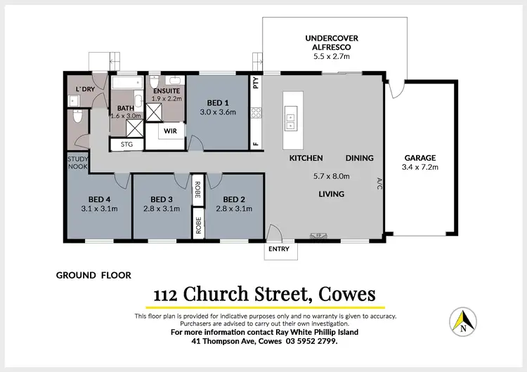 Floorplan of Homely house listing, 112 Church Street, Cowes VIC 3922