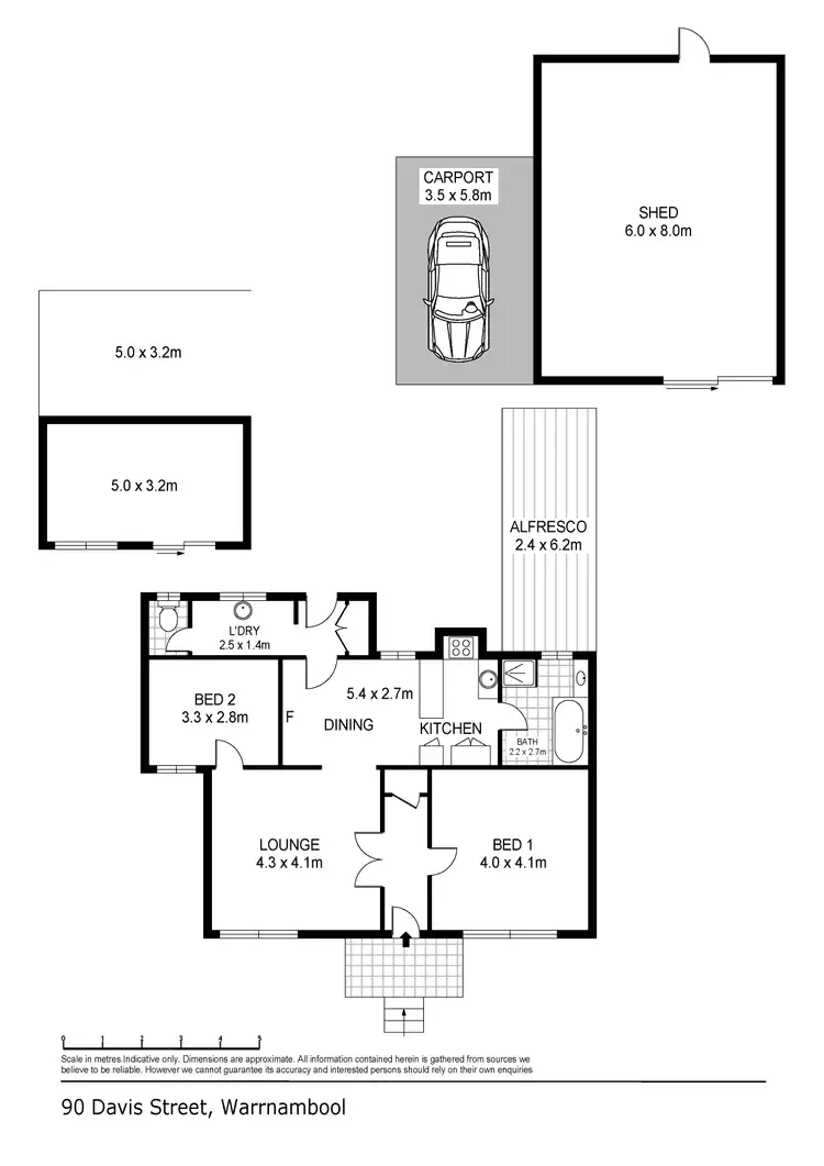 Floorplan of Homely house listing, 90 Davis Street, Warrnambool VIC 3280