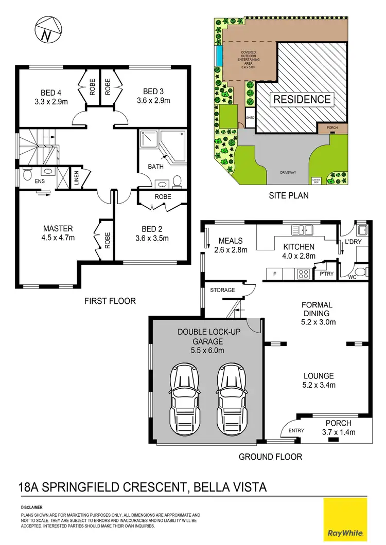 Floorplan of Homely semi-detached listing, 18A Springfield Crescent, Bella Vista NSW 2153