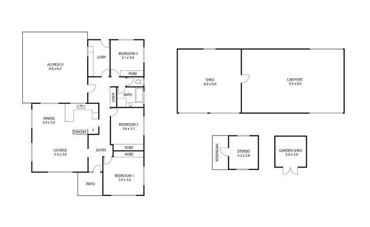 Floorplan of Homely house listing, 6 Kingsthorpe Glencoe Road, Kingsthorpe QLD 4400