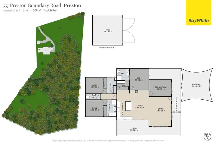 Floorplan of Homely house listing, 557 Preston Boundary Road, Preston QLD 4352
