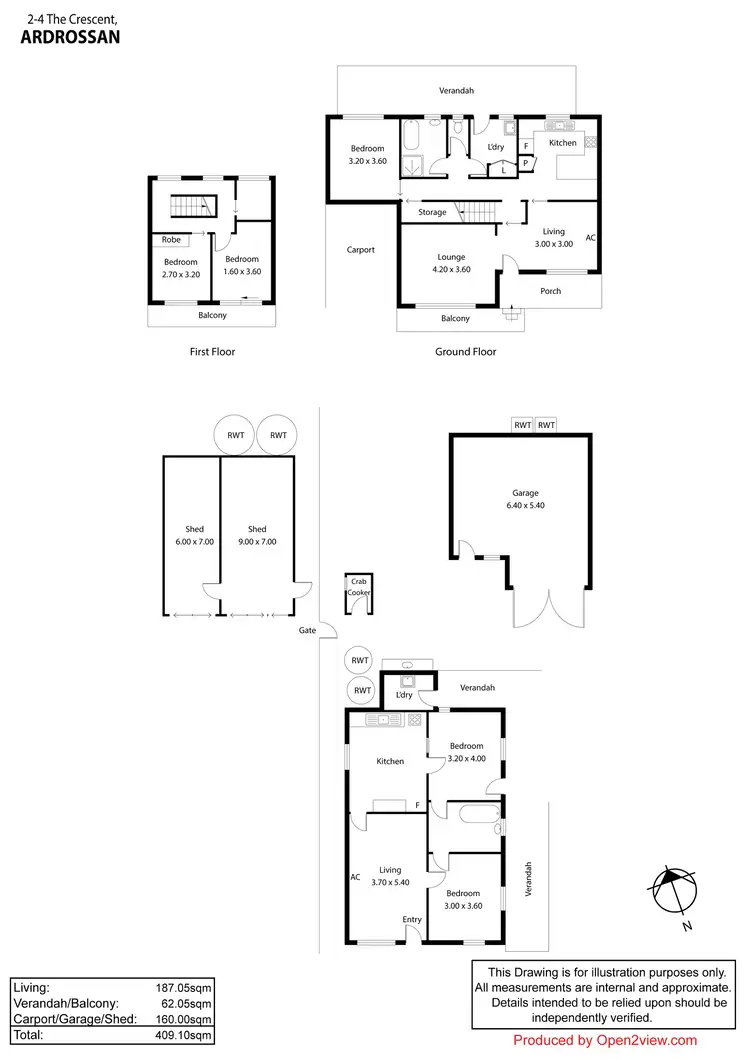 Floorplan of Homely house listing, 2-4 The Crescent, Ardrossan SA 5571