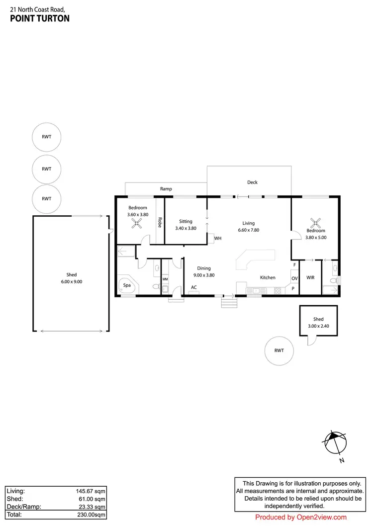 Floorplan of Homely house listing, 21 North Coast Road, Point Turton SA 5575