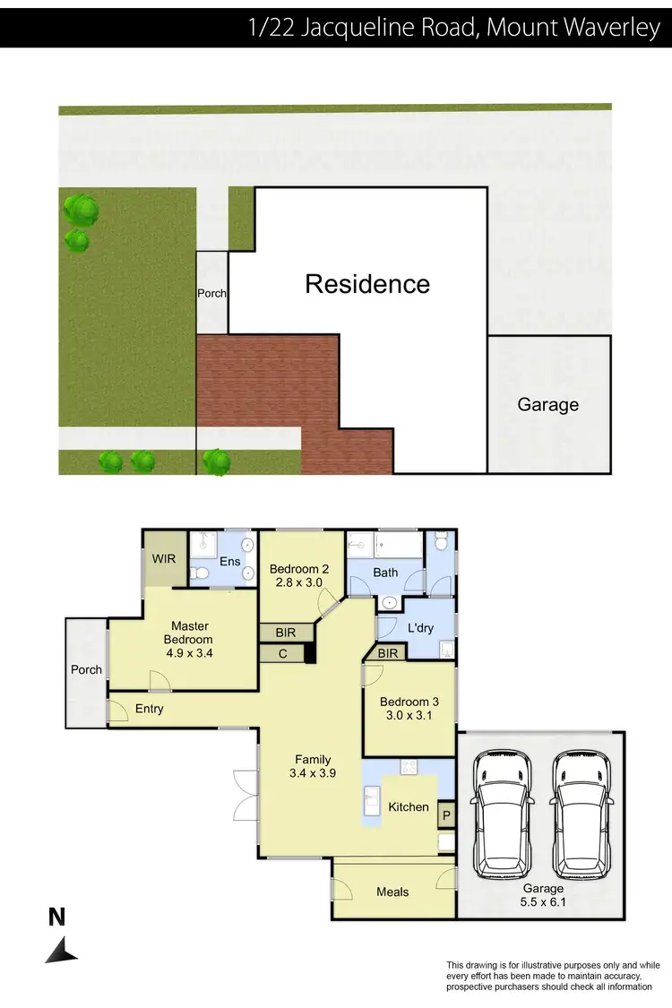 Floorplan of Homely unit listing, 1/22 Jacqueline Road, Mount Waverley VIC 3149