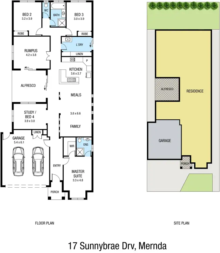 Floorplan of Homely house listing, 17 Sunnybrae Drive, Mernda VIC 3754