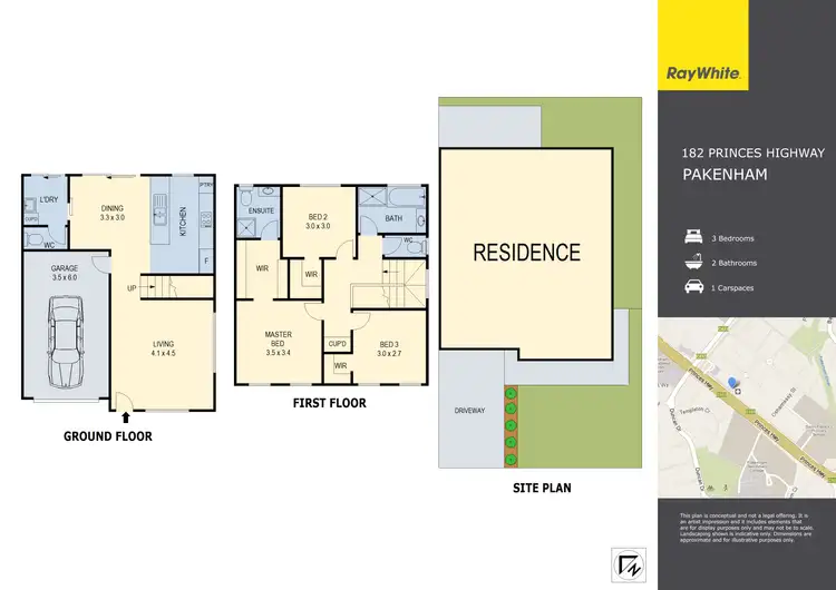 Floorplan of Homely house listing, 182 Princes Highway, Pakenham VIC 3810