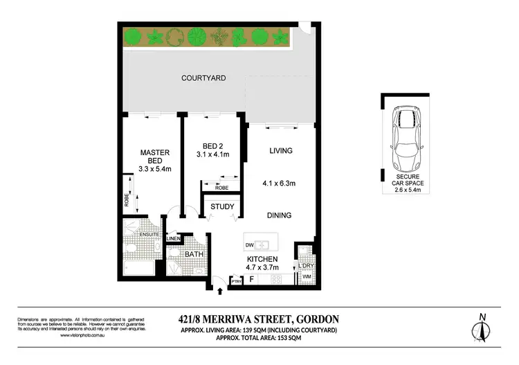 Floorplan of Homely unit listing, 421/8 Merriwa Street, Gordon NSW 2072