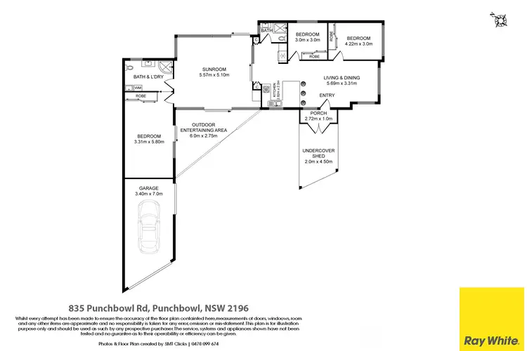 Floorplan of Homely house listing, 835 Punchbowl Road, Punchbowl NSW 2196