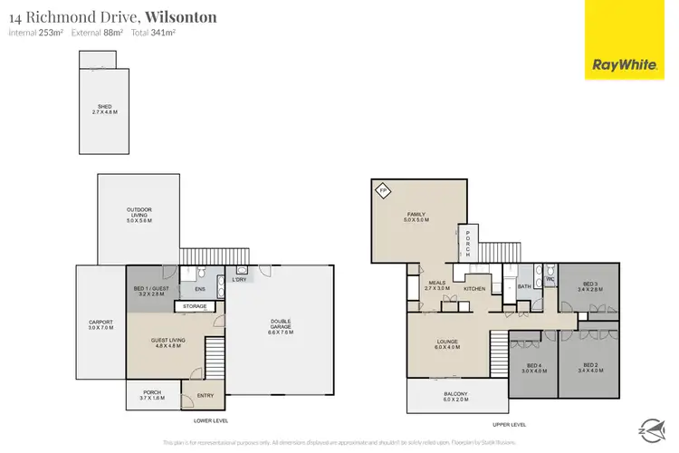 Floorplan of Homely house listing, 14 Richmond Drive, Wilsonton QLD 4350