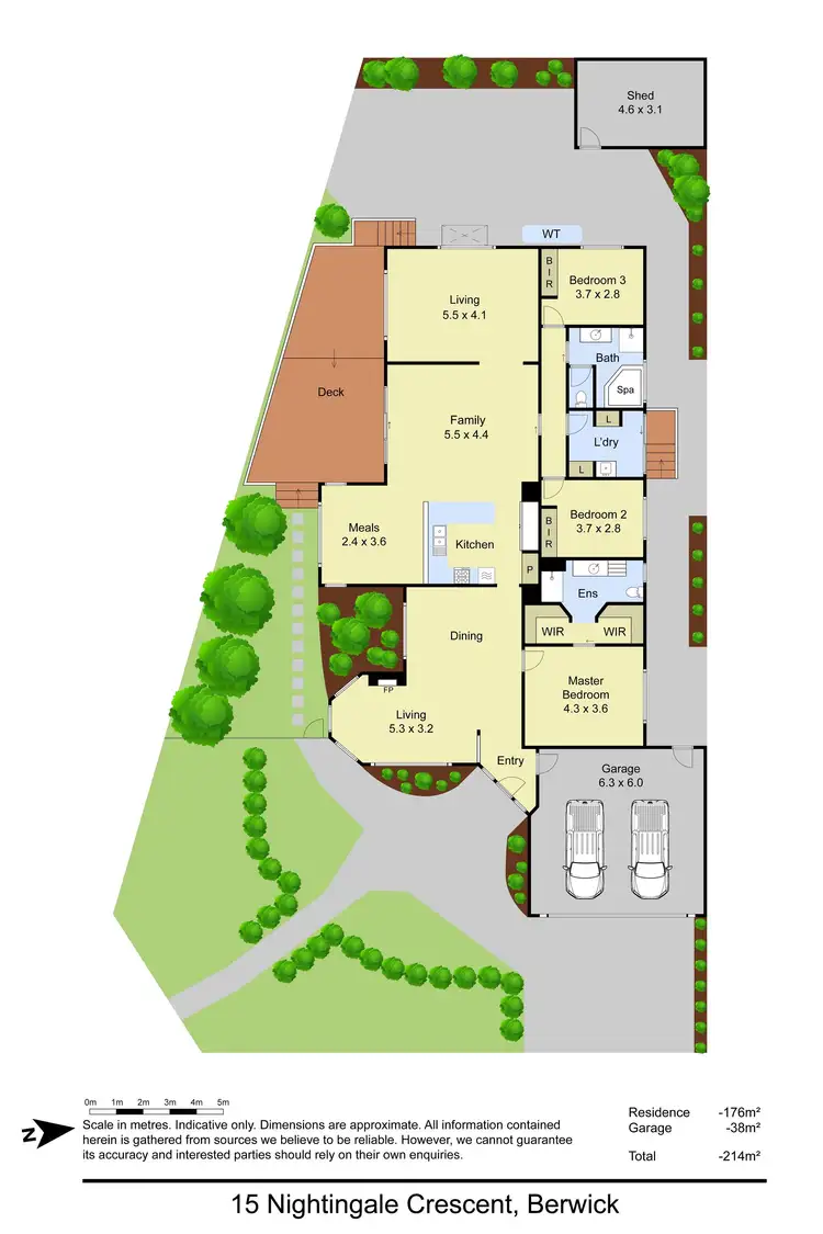 Floorplan of Homely house listing, 15 Nightingale Crescent, Berwick VIC 3806