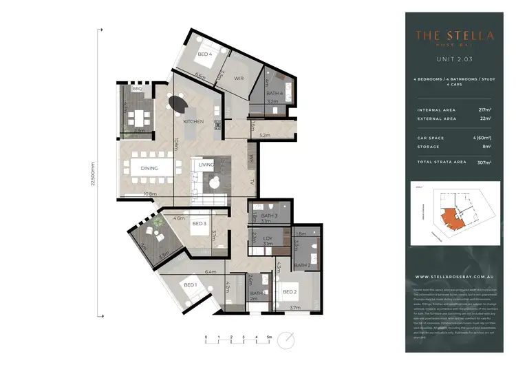 Floorplan of Homely apartment listing, 203/58-60 Newcastle Street, Rose Bay NSW 2029