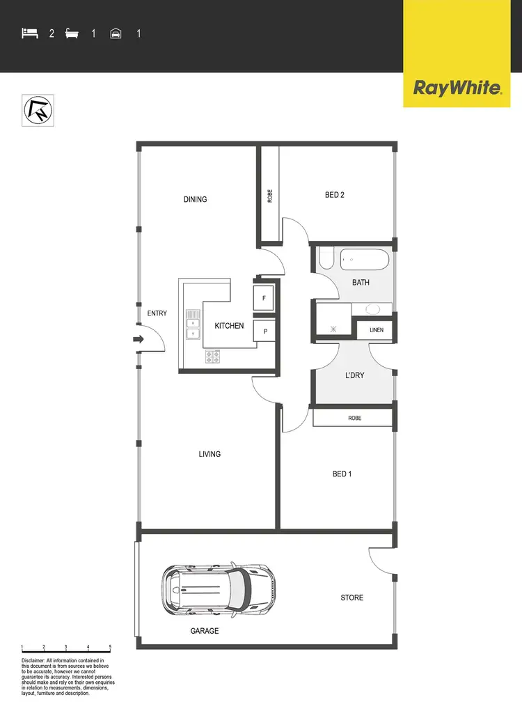 Floorplan of Homely house listing, 15/16 Gabriel Place, Florey ACT 2615