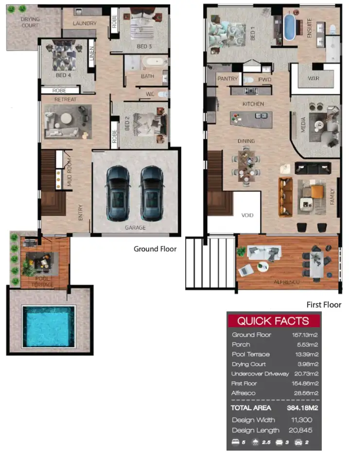 Floorplan of Homely house listing, 3 Paw Paw Place, Palmview QLD 4553