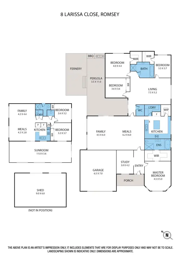 Floorplan of Homely house listing, 8 Larissa Close, Romsey VIC 3434