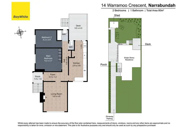 Floorplan of Homely house listing, 14 Warramoo Crescent, Narrabundah ACT 2604