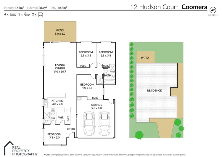 Floorplan of Homely house listing, 12 Hudson Court, Coomera QLD 4209