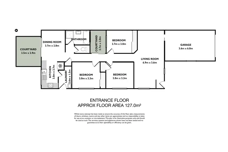 Floorplan of Homely semi-detached listing, 1/198 Rocky Pt Road, Fingal Bay NSW 2315